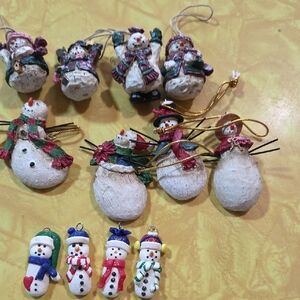 #9 Festive Snowman Ornaments Set
